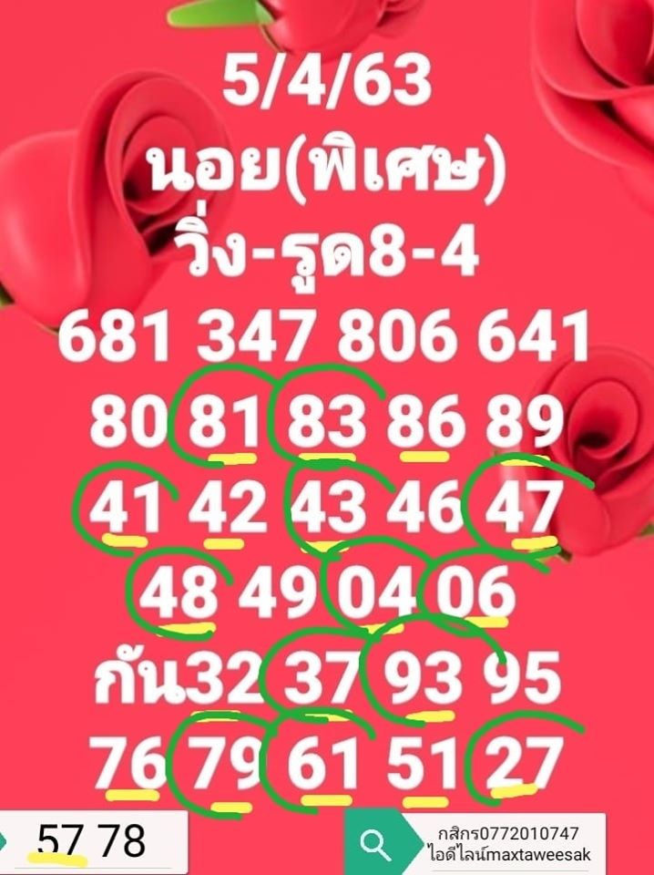 หวยฮานอย 5/4/63 งวดพิเศษ VIP