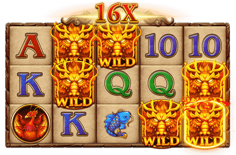 Royal Slot Dragon King 2 จำนวนสัญลักษณ์