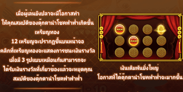 Royal Slot Fuwa Fishing ตุ๊กตานำโชคฟาฟาฟ่า