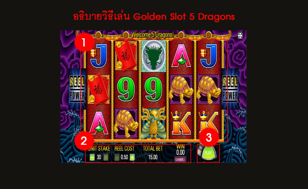 กติกา วิธีเล่นสล็อต 5 Dragons