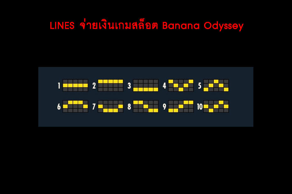 เส้นไลน์วางเดิมพันสล็อตโอดิสซีย์กล้วย