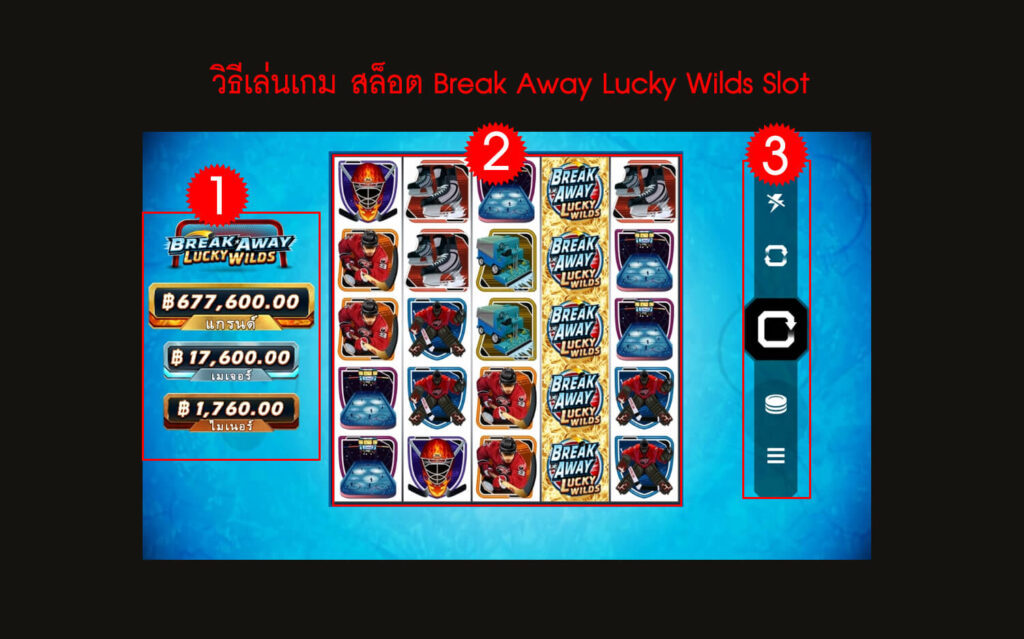 กฎกติกา วิธีเล่น สล็อต Break Away Lucky Wilds Slot