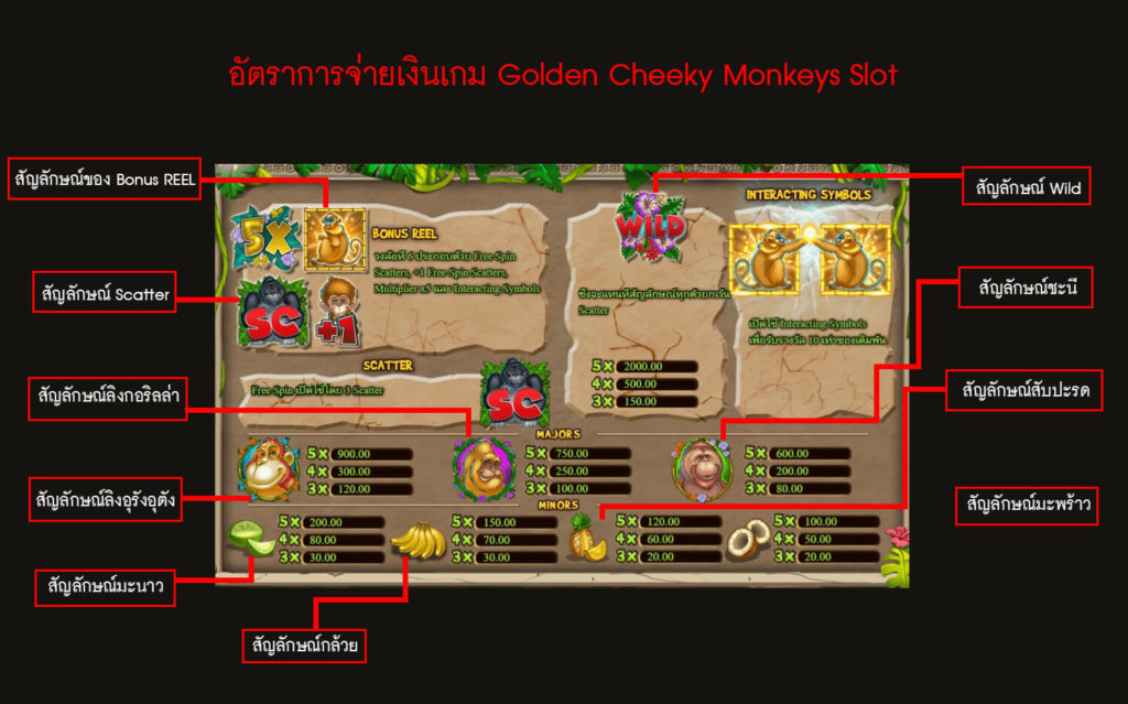 อัตราการจ่ายเงินของเกมสล็อตลิงดื้อ