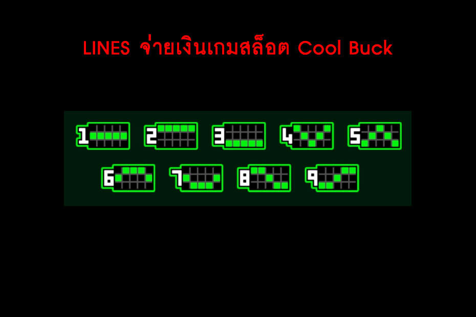 เส้นไลน์เดิมพัน Golden Cool Buck Slot