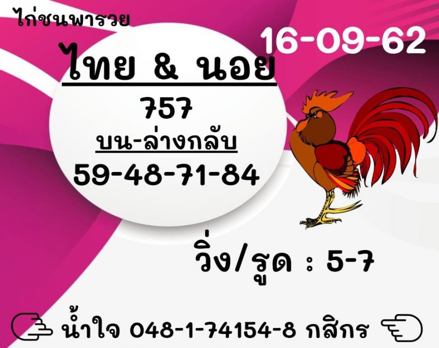 แนวทางหวยฮานอย 16/9/62