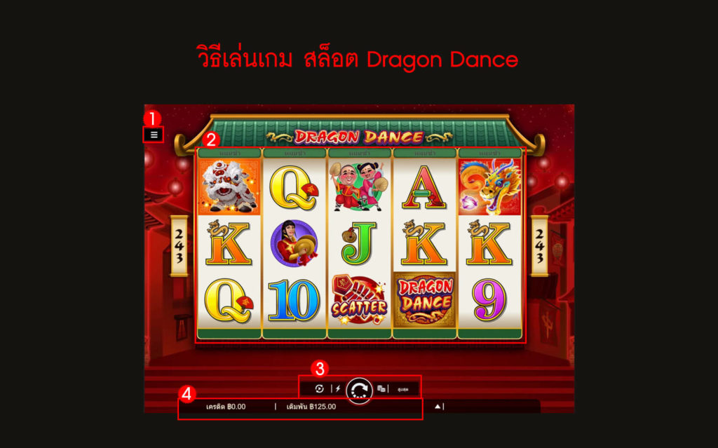 กฎกติกา วิธีเล่นสล็อต Dragon Dance 