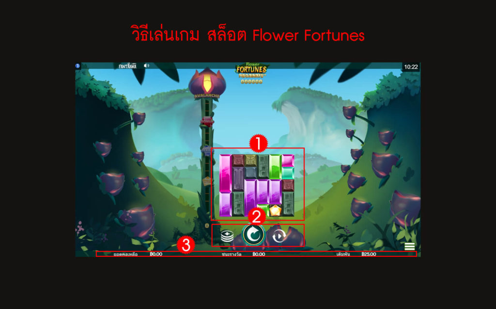 กฎกติกาของการเล่นเกมสล็อต Flower Fortunes Slot