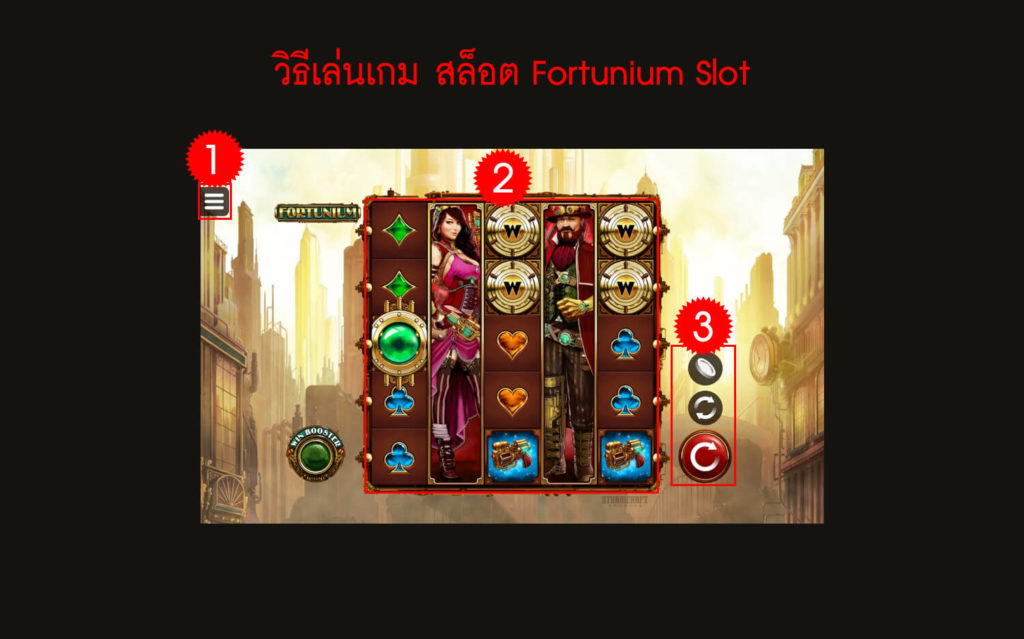 กฎกติกาวิธีเล่นเกมสล็อต Fortunium Slot