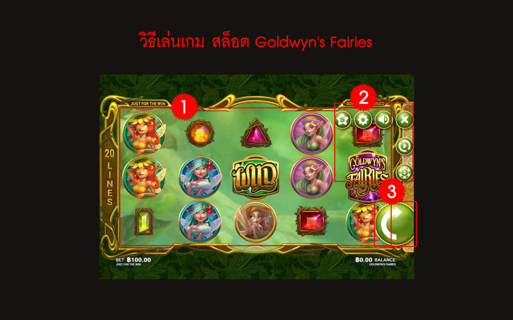 กฎกติกาวิธีเล่นสล็อต Goldwyn's Fairies Slot