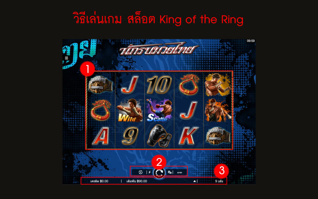 กฎกติกา วิธีเล่น สล็อต King of the Ring