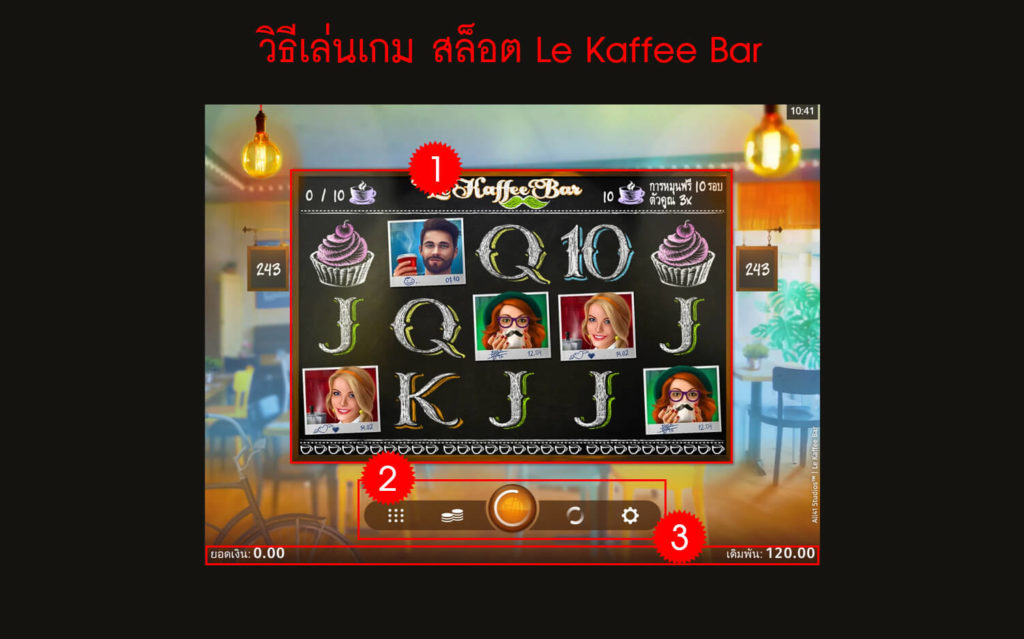 กฎกติกา วิธีเล่นเกม สล็อต Le Kaffee Bar