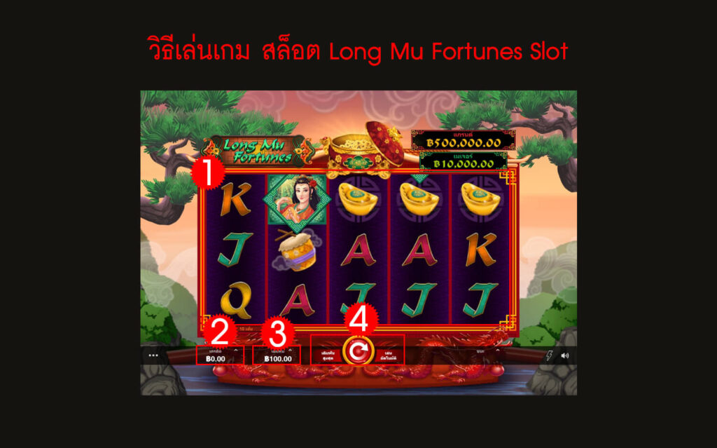 กฎกติกา วิธีเล่นสล็อต Long Mu Fortunes Slot 
