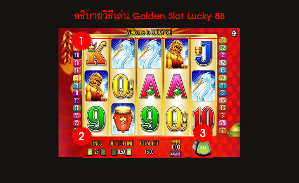 กติกา วิธีเล่นเกม Lucky 88 Slot