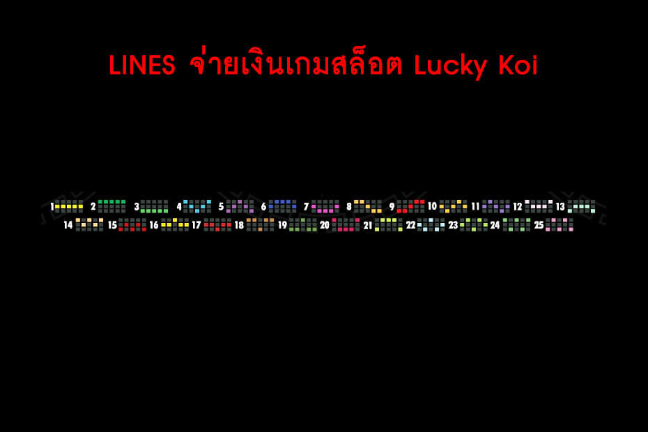 เส้นไลน์เดิมพัน Golden Lucky Koi Slot