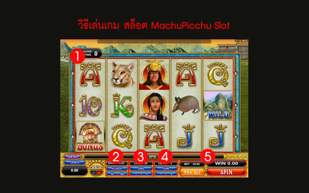 กฎกติกา วิธีเล่น สล็อต MachuPicchu Slot