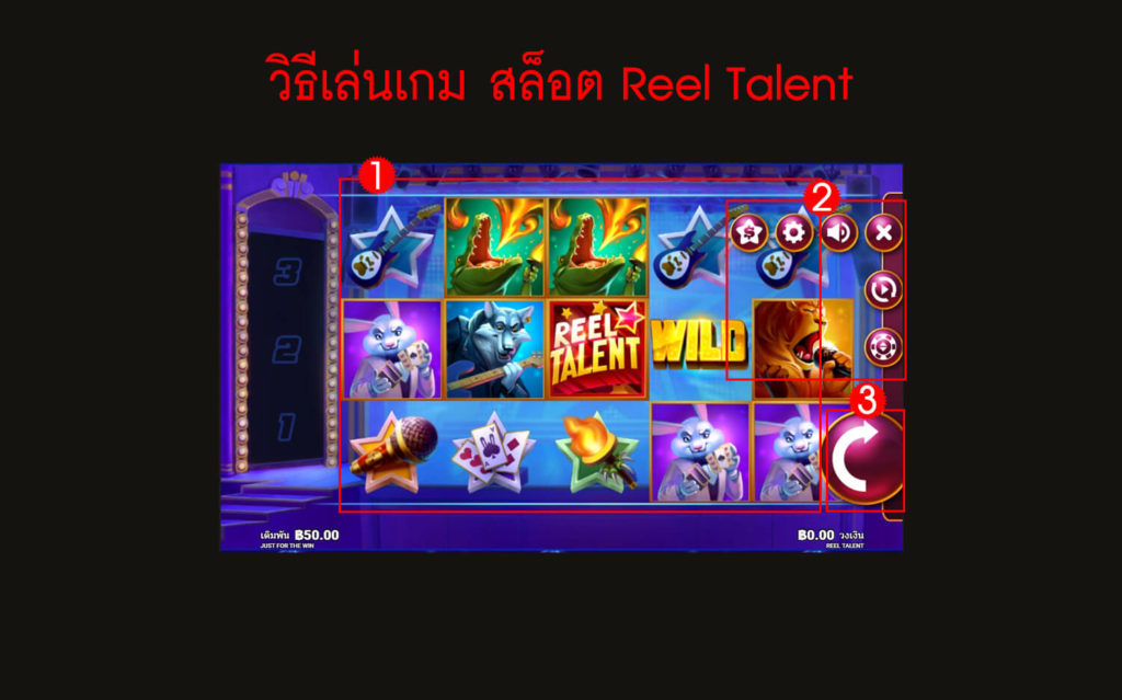 กฎกติกาวิธีเล่นสล็อต Reel Talent Slot