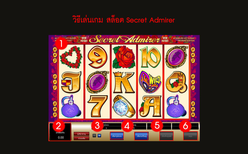 กฎกติกา วิธีเล่นสล็อต Secret Admirer Slot