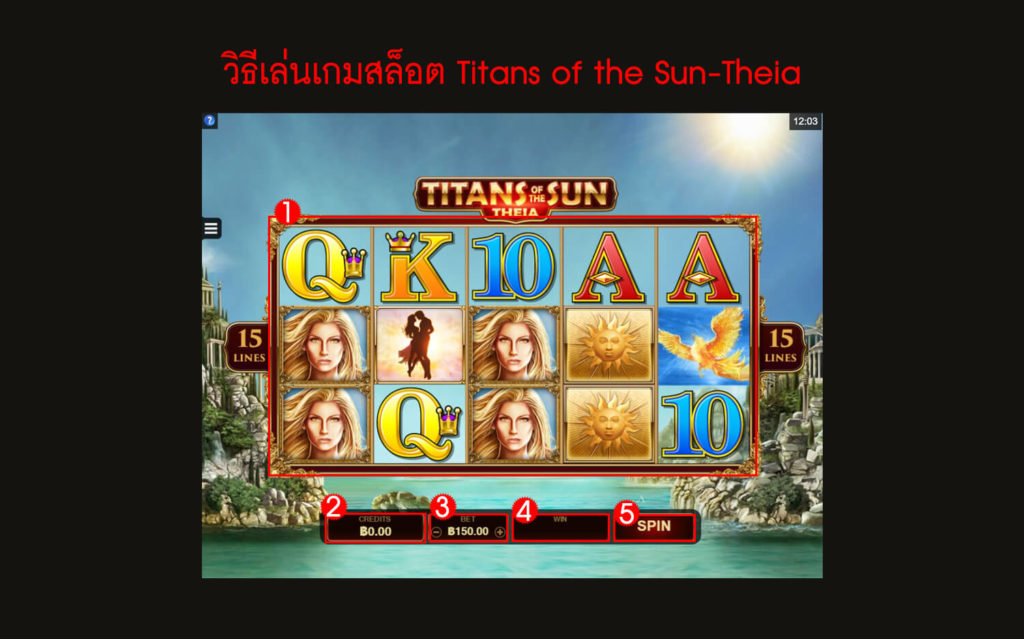 กฎกติกา วิธีเล่นเกมสล็อต Titans of the Sun-Theia Slot