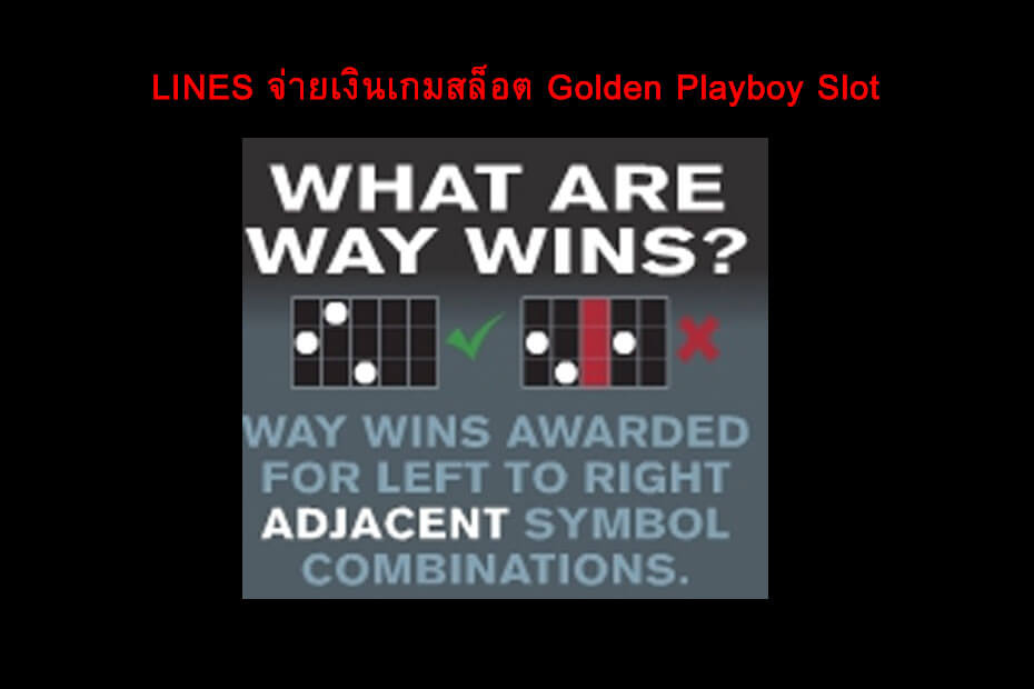 เส้นไลน์วางเดิมพัน Golden Playboy Slot