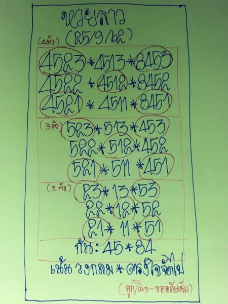 หวยลาว 25/9/62
