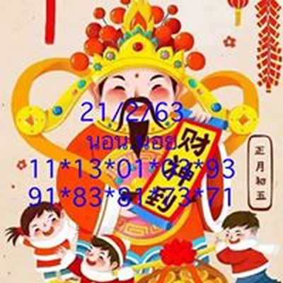 หวยฮานอย 21/2/63 ชุด22