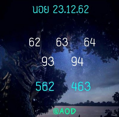 หวยฮานอย 23/12/62 ชุด20