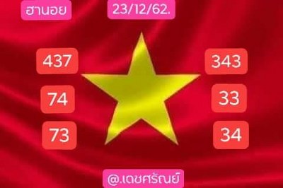 หวยฮานอย 23/12/62 ชุด8