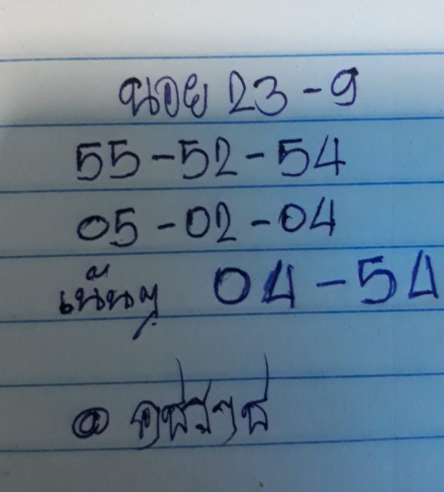 หวยฮานอย 23/9/62