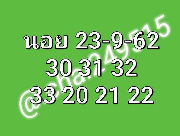 หวยฮานอย 23/9/62