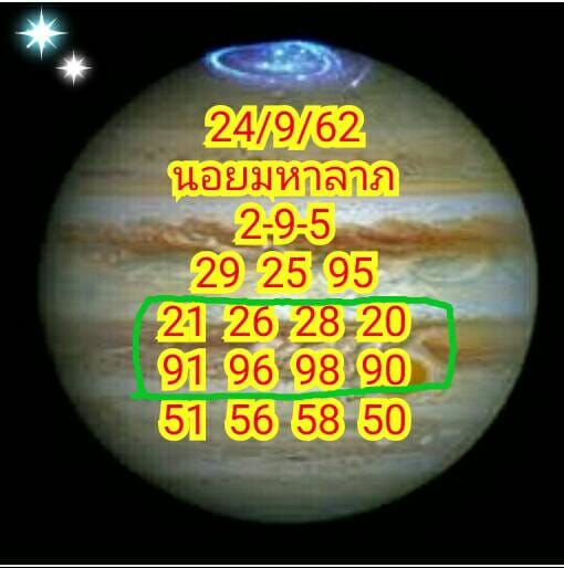 หวยฮานอย 24/9/62
