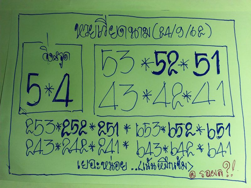 หวยฮานอย 24/9/62