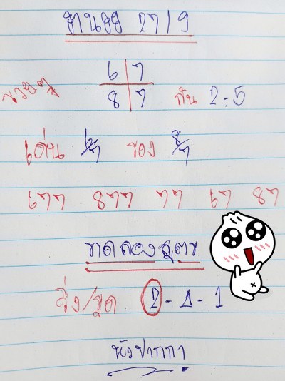 หวยฮานอย 27/9/62