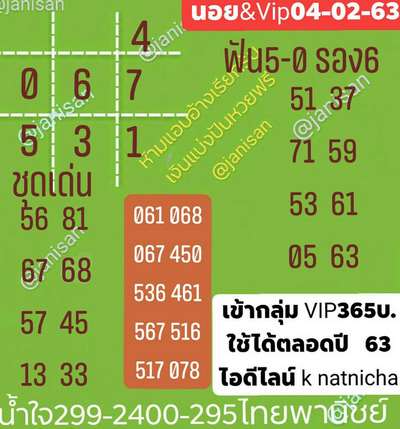 หวยฮานอย 4/3/63 ชุด14