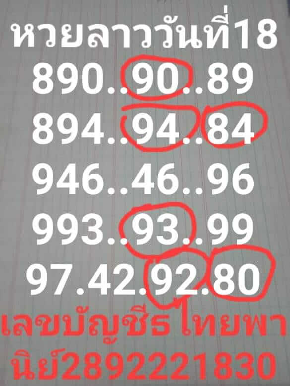 แนวทางหวยฮานอย 18-9-62